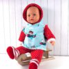 Puppenkleidung Babypuppe mit Flieger