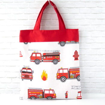 Kindergartenbeutel Feuerwehr Rückseite