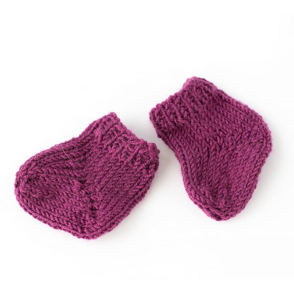 Socken für Waldorfpuppen lila