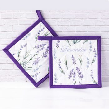 Topflappen mit Lavendeldesign