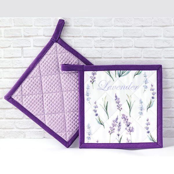 Topflappen mit Lavendeldesign