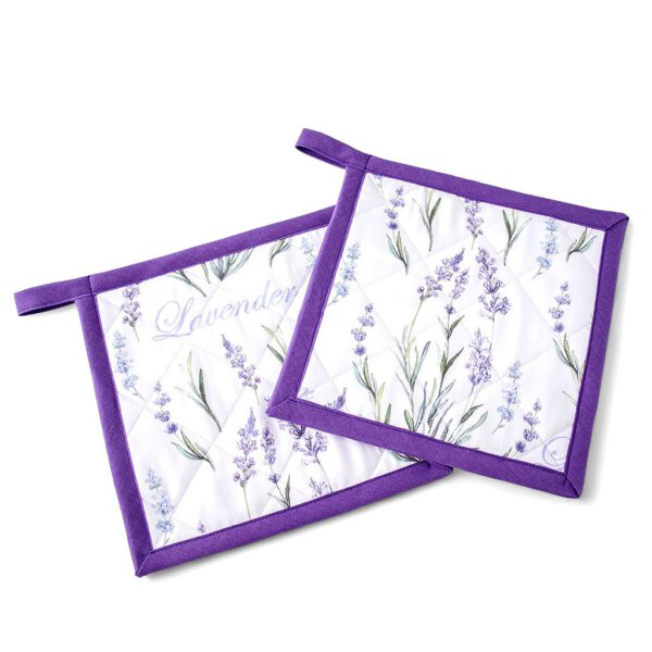 Topflappen mit Lavendeldesign