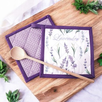 Topflappen mit Lavendeldesign