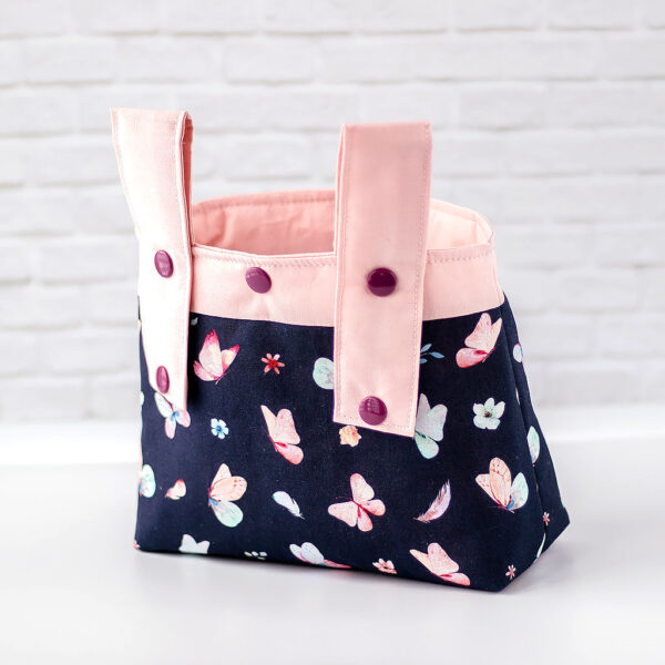Lenkertasche mit Schmetterlingen Rückseite