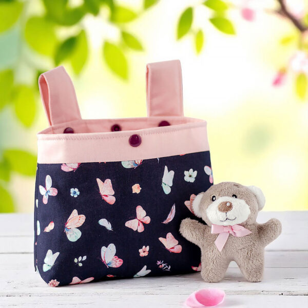 Lenkertasche mit Schmetterlingen Vorderseite