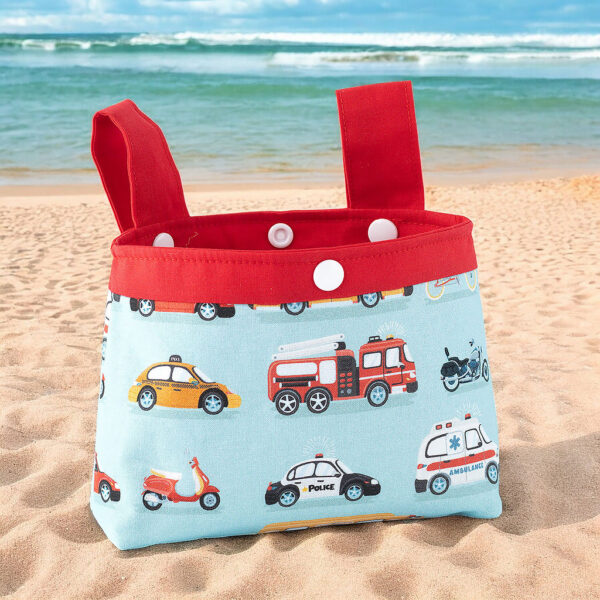 Lenkertasche für Kinder mit Rettungsfahrzeugen