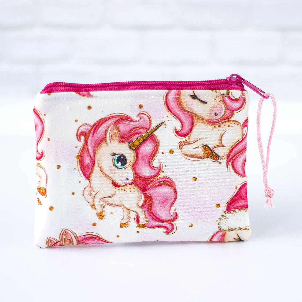 Geldbörse Wintereinhorn, Rückseite