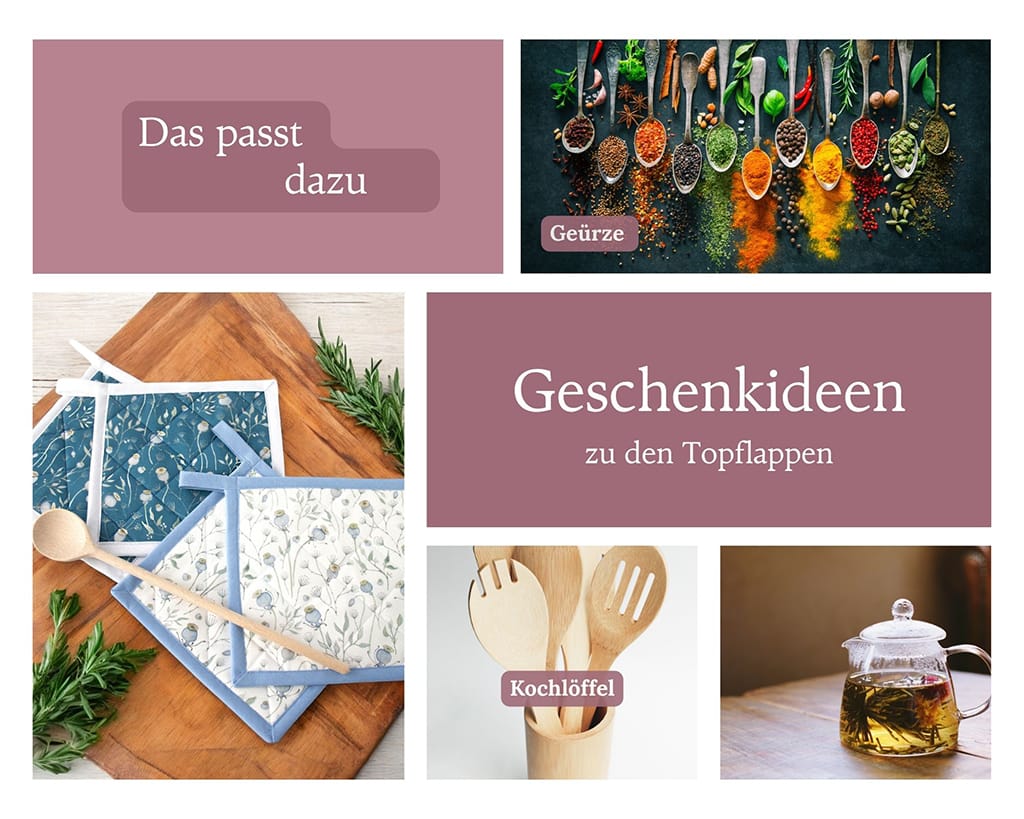 Geschenkideen passend zu den Topflappen