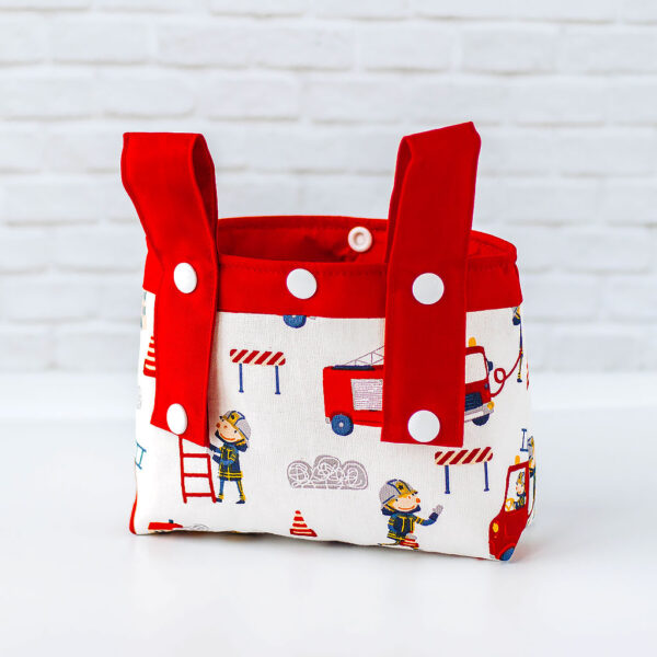 Lenkertasche mit Feuerwehr Feuerwehrmänner klein rückseite