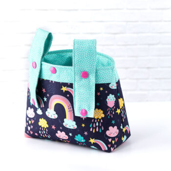 Lenkertasche mit Regenbogen bunten Regen