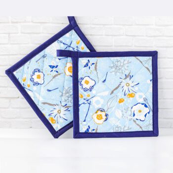 Topflappen mit Blumen