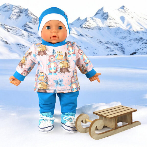 Puppenanzug Wintertiere