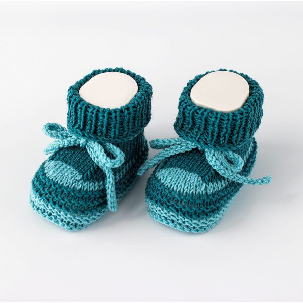Babyturnschuhe in petrol Tönen