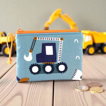 Geldbörse für Kinder mit Bagger