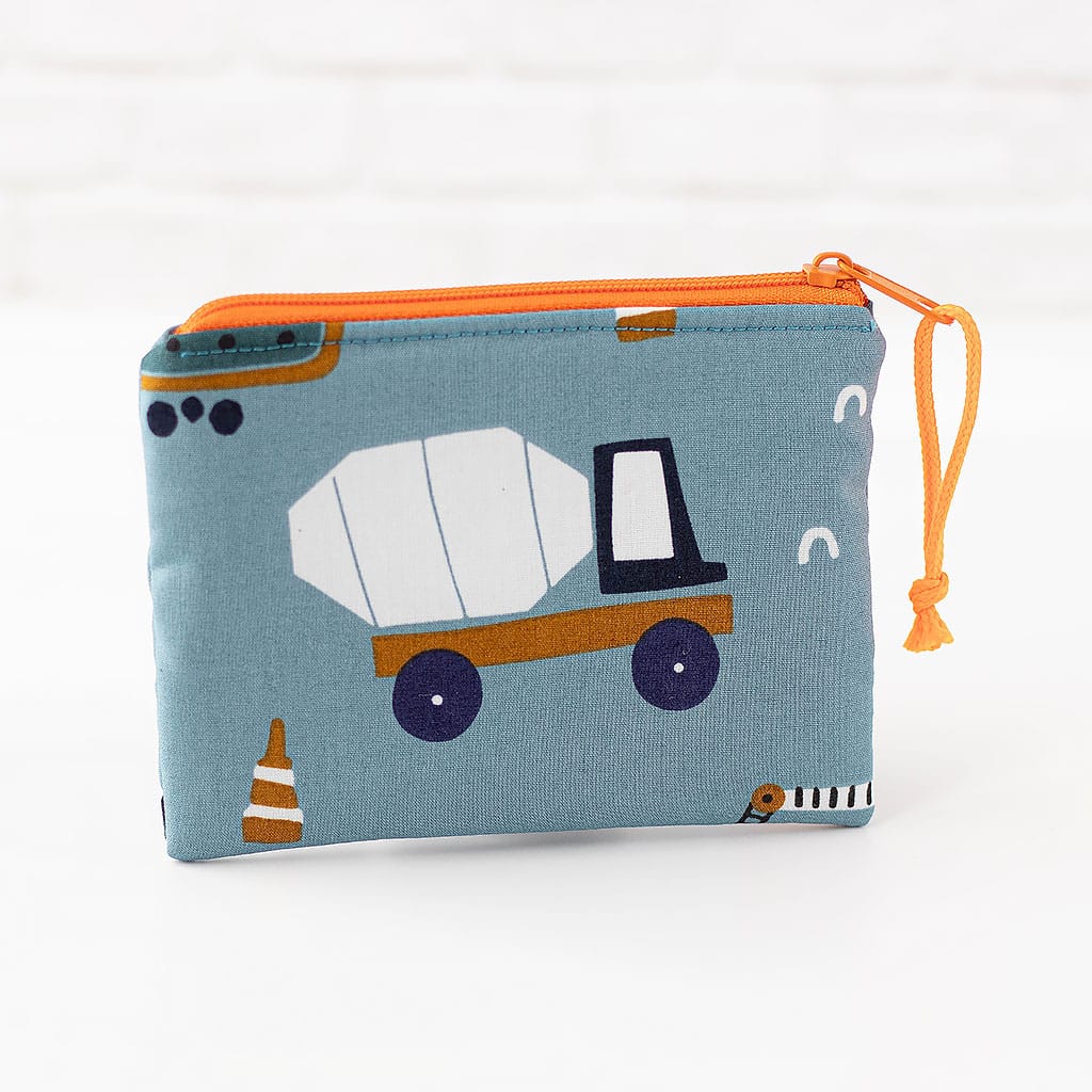 Geldbörse Bagger, Rückseite