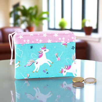 Geldbörse für Kinder mit Einhorn in mint
