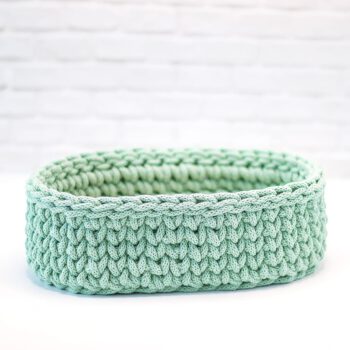 Korb grün Brille, von vorne