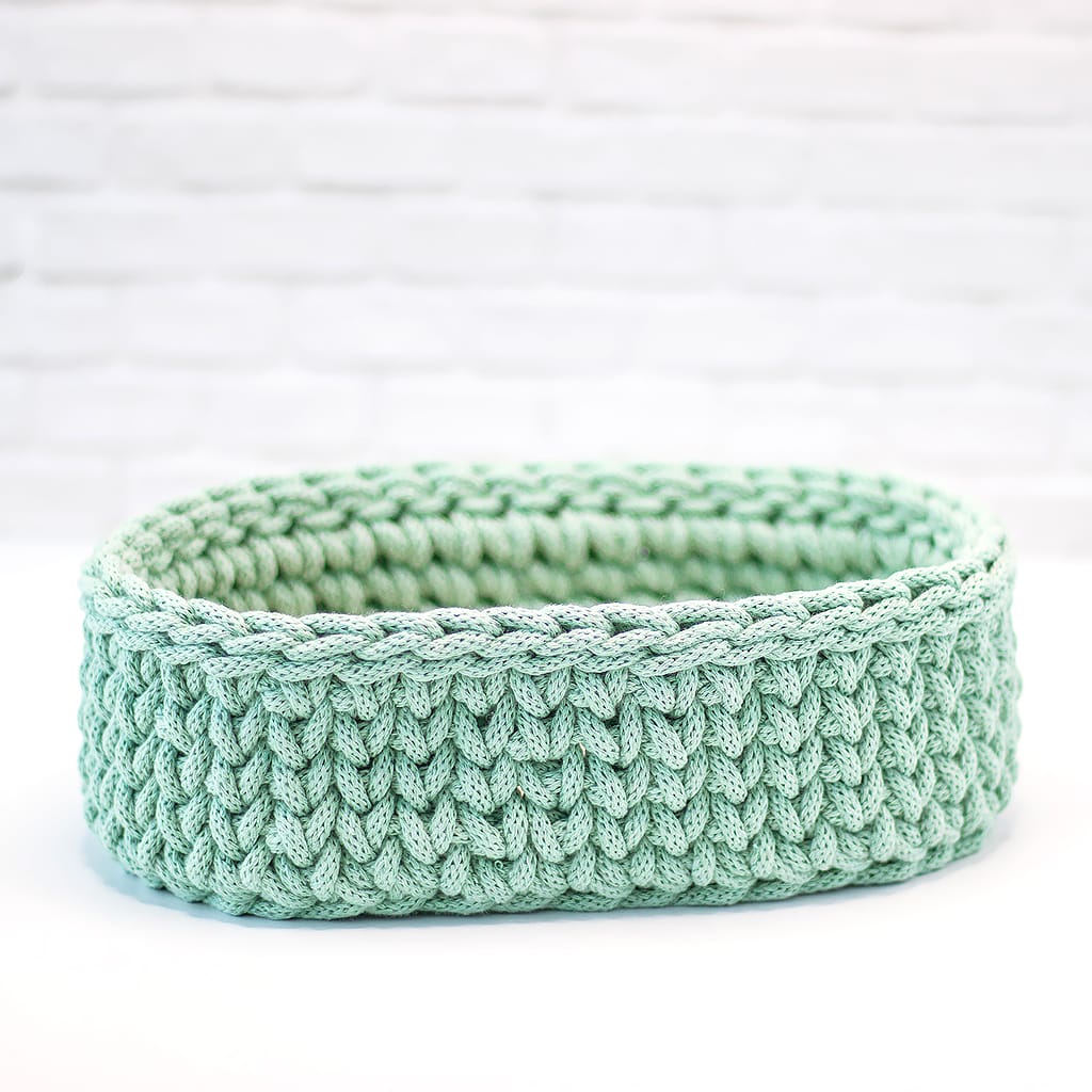 Korb grün Brille, von vorne