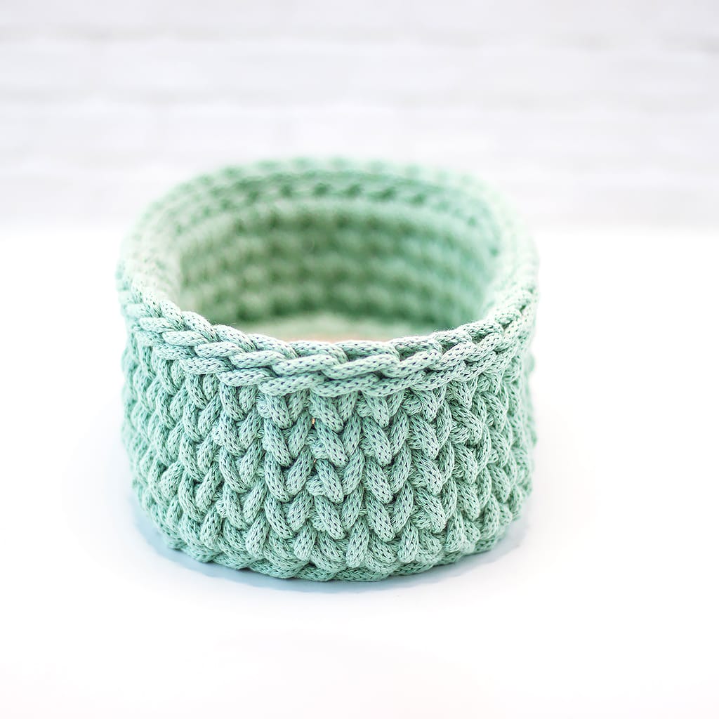 Korb grün Brille, seitlich