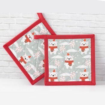 Topflappen mit Eisbären