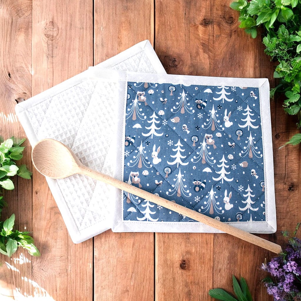 Topflappen winterlich doppelt gefüttert