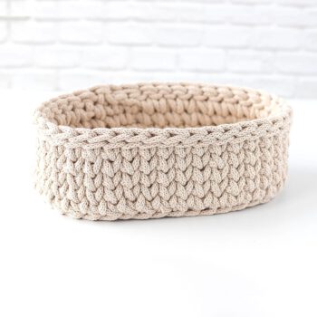 Korb in Beige ohne Deko