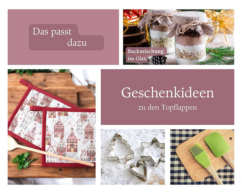 Informationen zu passenden Geschenken zu den Topflappen